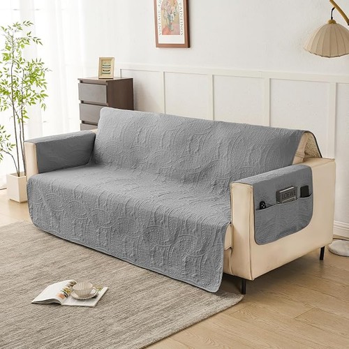 Gray sofa slipcover - gray,